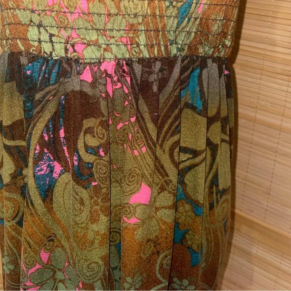 Y2K Charlotte Russe strapless beach dress boho hippie chic woman’s medium - Picture 3 of 5